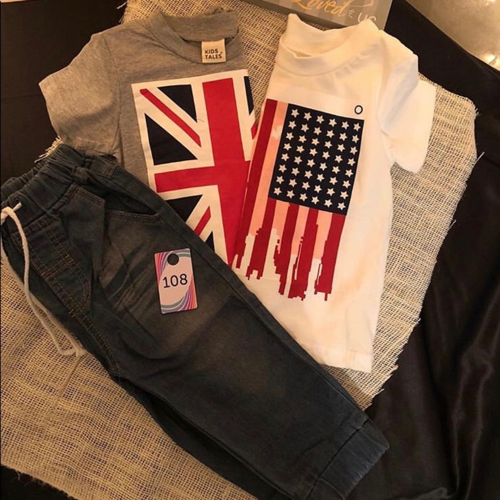 Boys flag 3 piece set